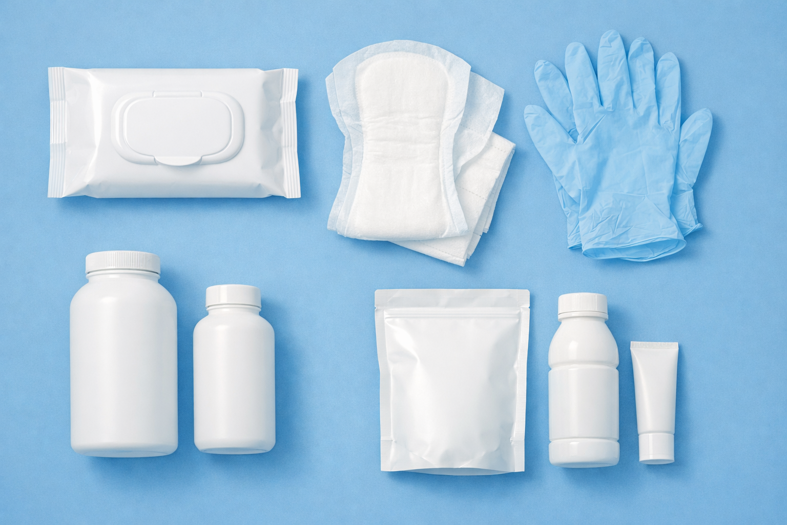 Accesorios esenciales para el cuidado de la incontinencia: Toallitas, guantes y más